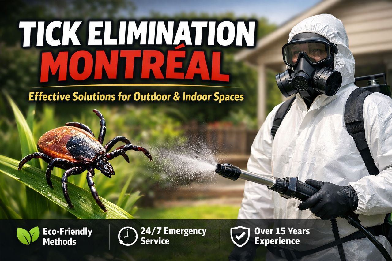 Élimination Tiques Montréal: Solutions Efficaces pour Espaces Extérieurs et Intérieurs