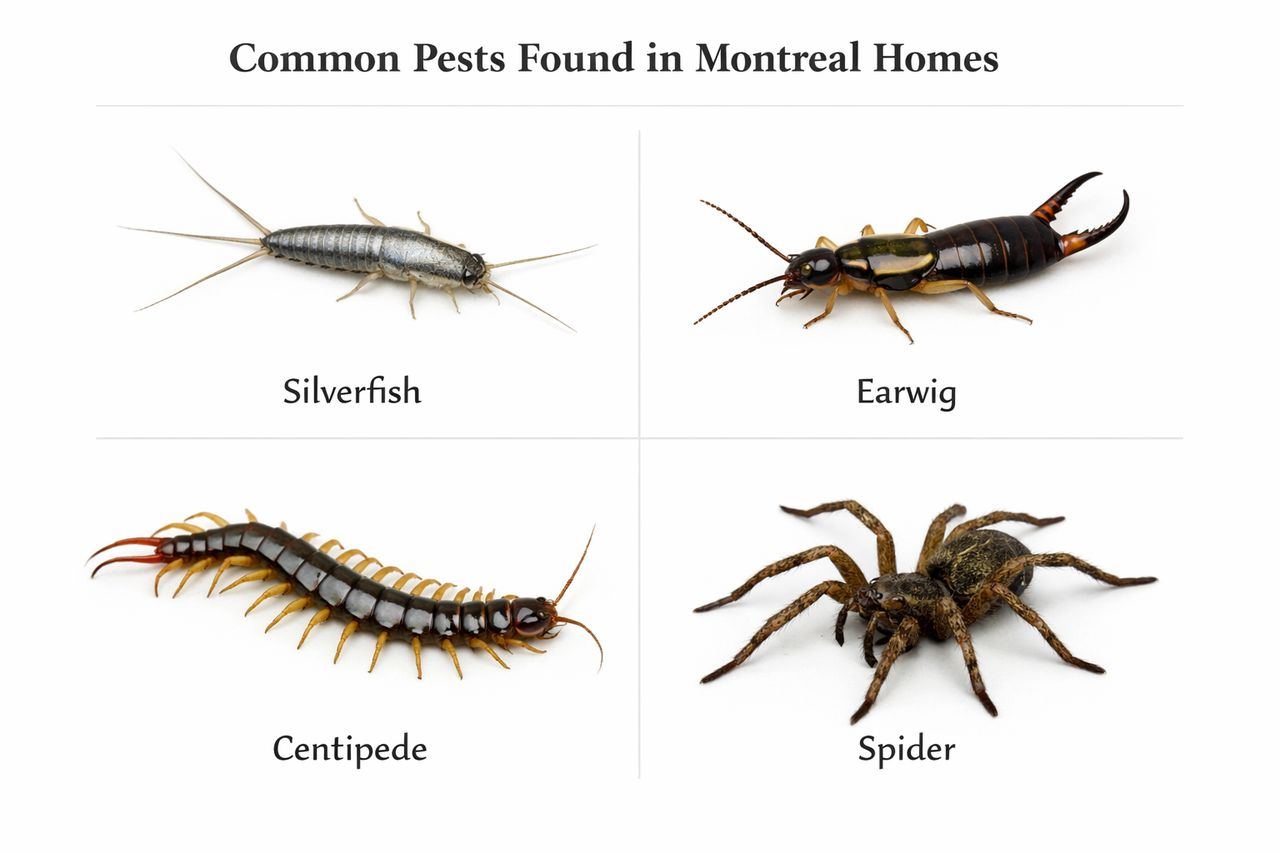 Other Pest Extermination in Montreal: Spiders, Fleas, Moths, and More