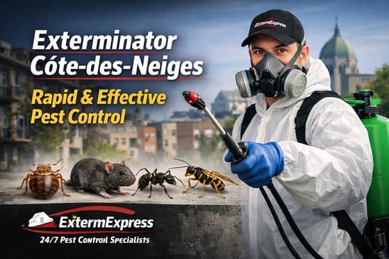 Exterminateur Côte-des-Neiges: Intervention Rapide et Efficace par ExtermExpress