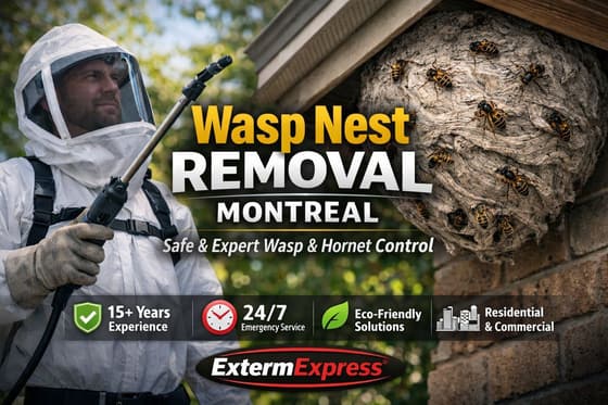 Wasp Nest Removal Montreal: Safe & Expert Wasp & Hornet Control