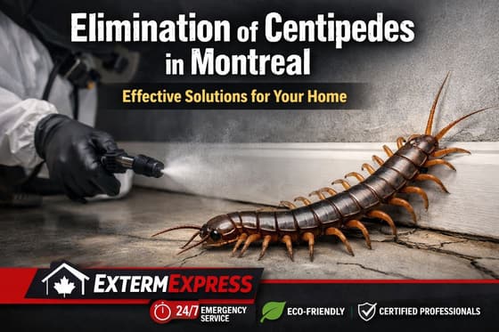 Élimination des Centipèdes à Montréal: Solutions Efficaces pour Votre Maison