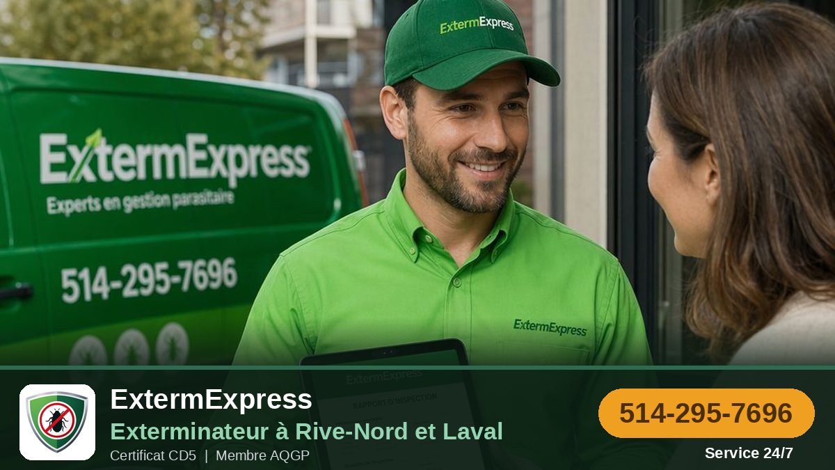 ExtermExpress, exterminateur à Rive-Nord et Laval